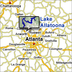 Lake Allatoona Map